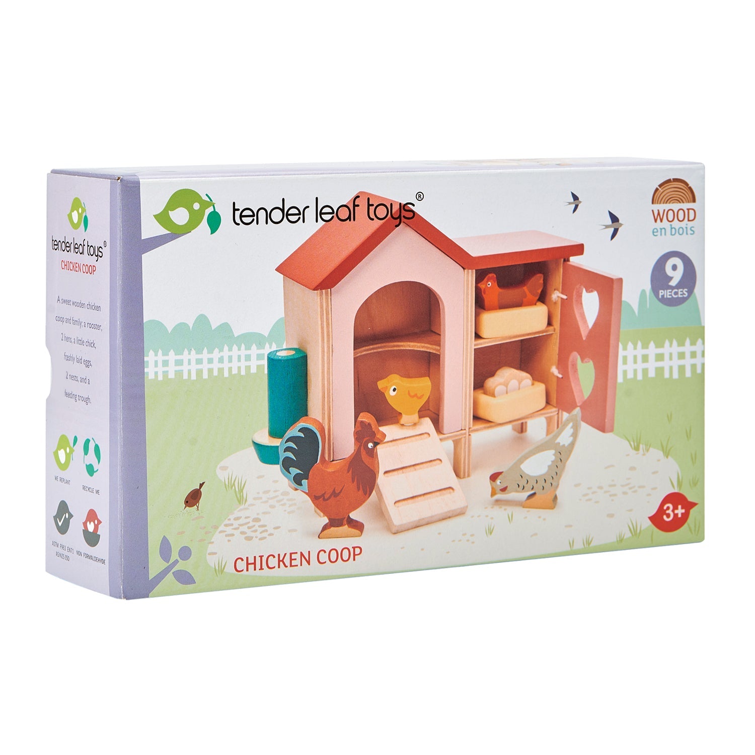 Wooden Play Chicken Coop - Dolls House Accessory