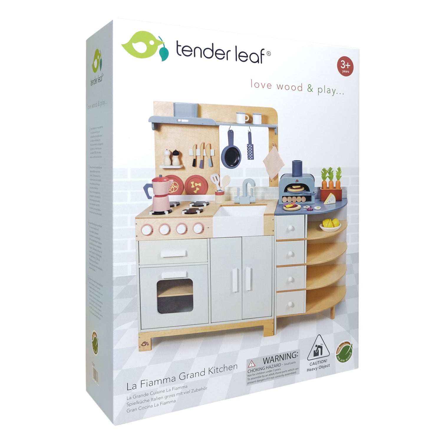 La Fiamma Grand Kitchen - Premium Wooden Play Kitchen | Tender Leaf Toys