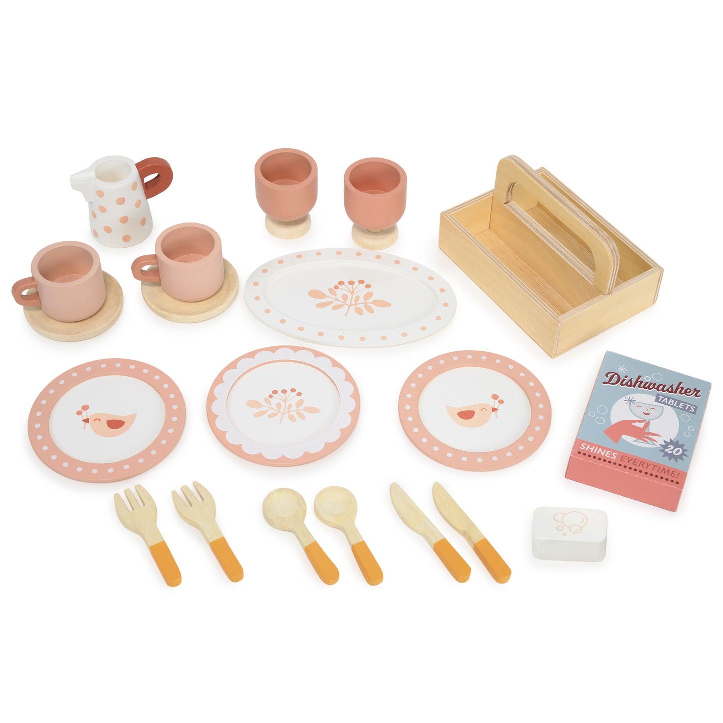  Wooden Dresser & Dishwasher Play Set | Tender Leaf Toys | Mucky Wolf