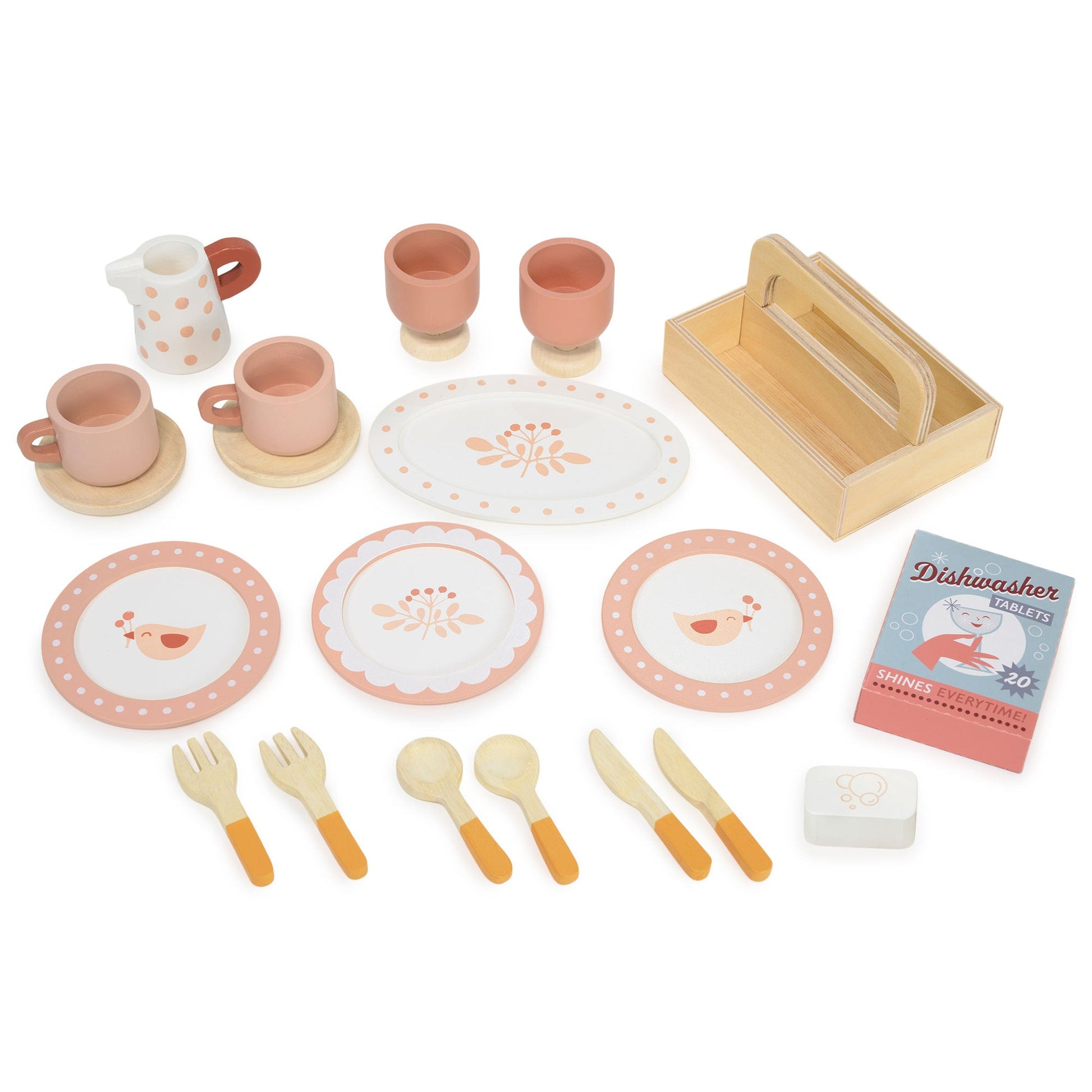  Wooden Dresser & Dishwasher Play Set | Tender Leaf Toys | Mucky Wolf