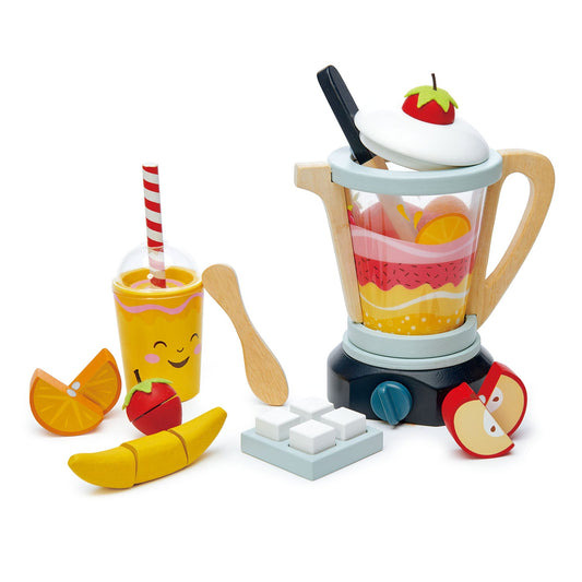 Wooden Fruity Blender & Smoothie Set for Kids | Mucky Wolf