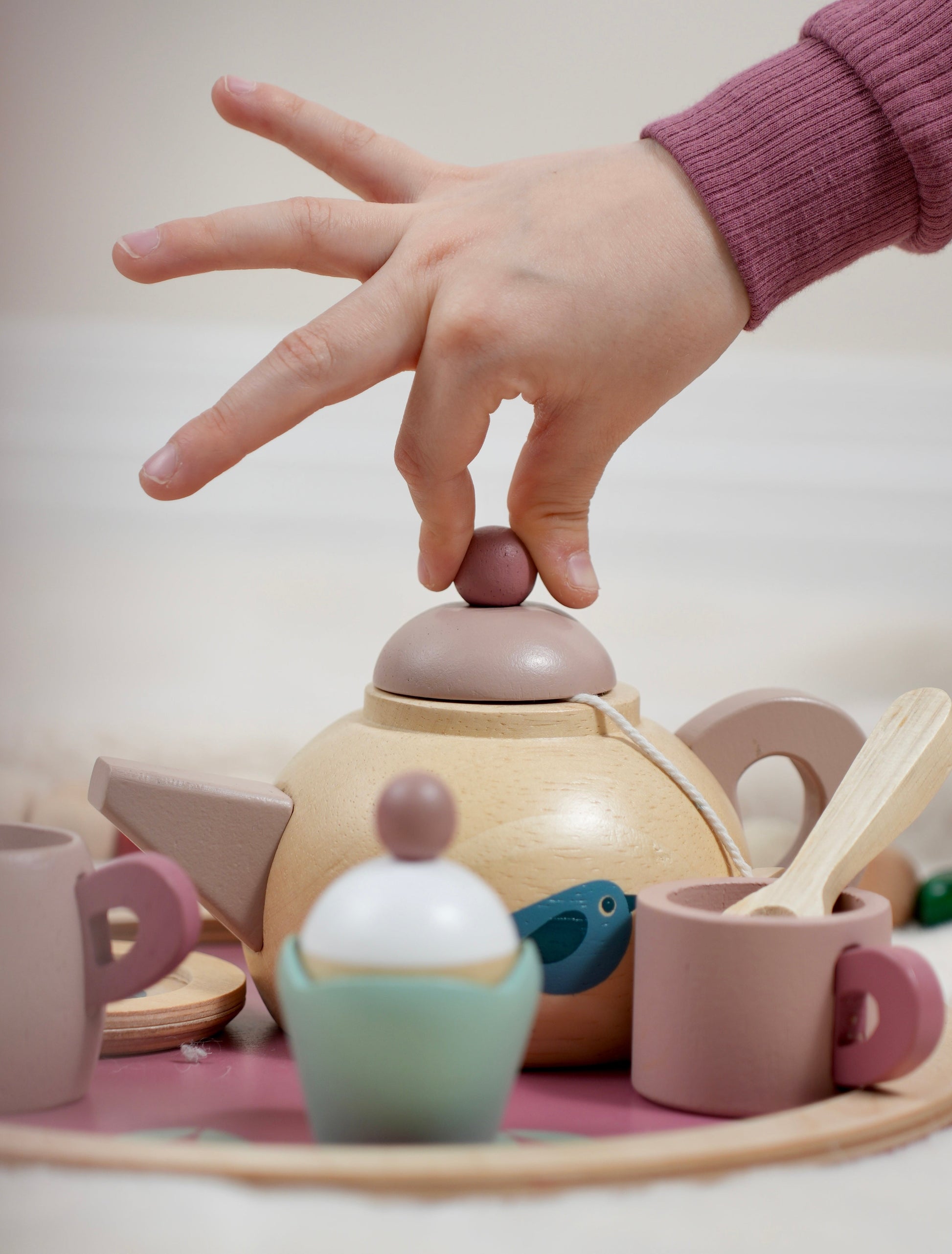 Wooden Tea Set for Kids | Pretend Play Tea Party - Tender Leaf Toys