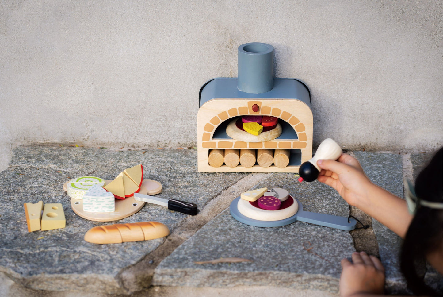 Tender Leaf Toys Wooden Pizza Oven | Role Play Pizza Toy for Kids Age 3+