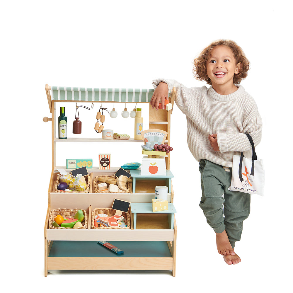 Wooden Play Market Stall Tender Leaf Toys
