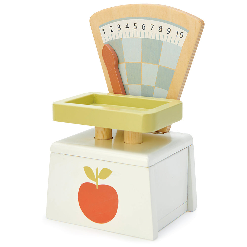 Tender Leaf Toys Wooden Market Scales – Pretend Play Shop Toy | Mucky Wolf