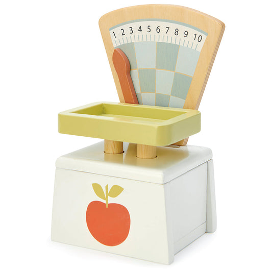 Tender Leaf Toys Wooden Market Scales – Pretend Play Shop Toy | Mucky Wolf