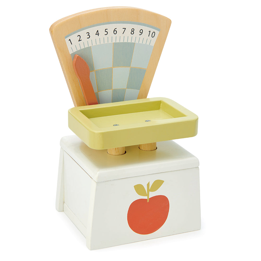 Tender Leaf Toys Wooden Market Scales – Pretend Play Shop Toy | Mucky Wolf