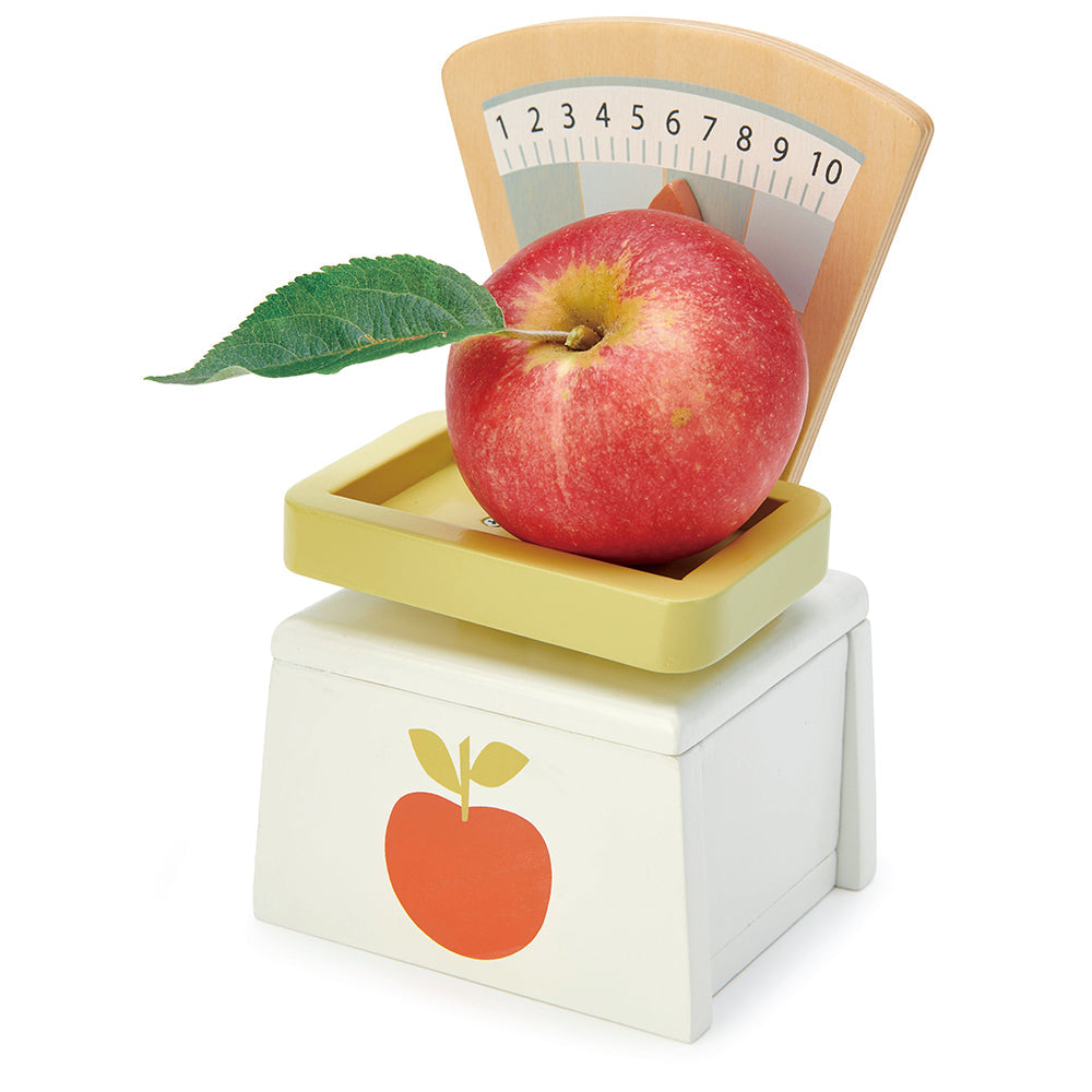 Tender Leaf Toys Wooden Market Scales – Pretend Play Shop Toy | Mucky Wolf