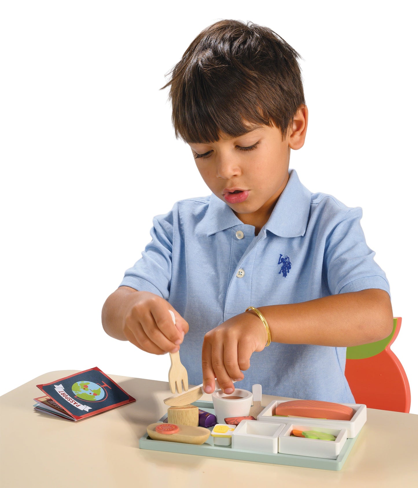Wooden Airline Meal Tray - Pretend Play