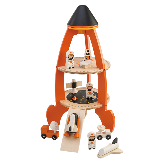 Wooden Rocket Play Set - Tender Leaf Toys 