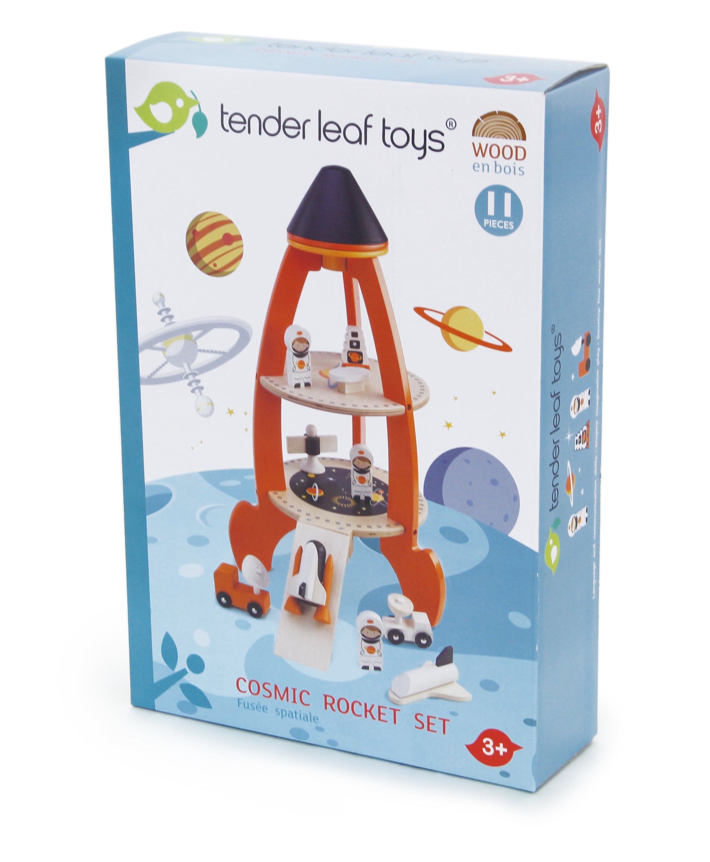 Wooden Rocket Play Set - Tender Leaf Toys 