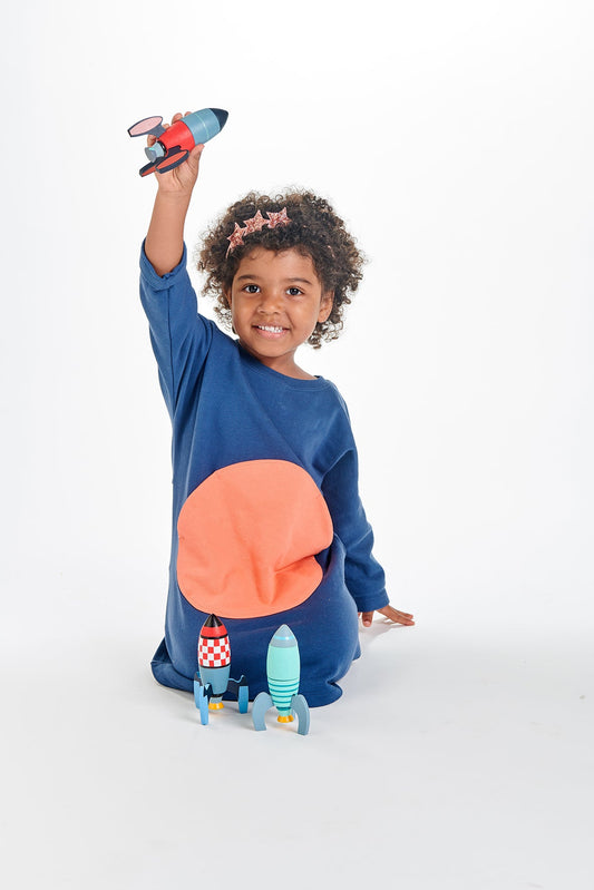 Wooden Rocket Construction Set | Tender Leaf Toys | Mucky Wolf