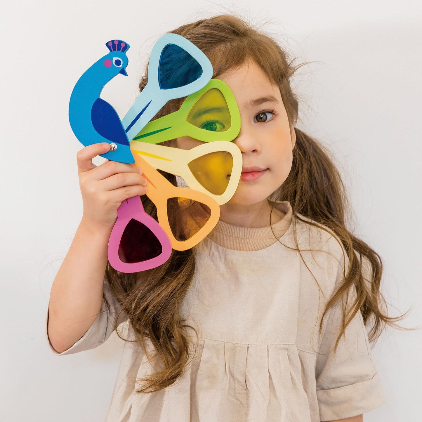 Rainbow Peacock Sensory STEM Toy For Ages 18 Months +