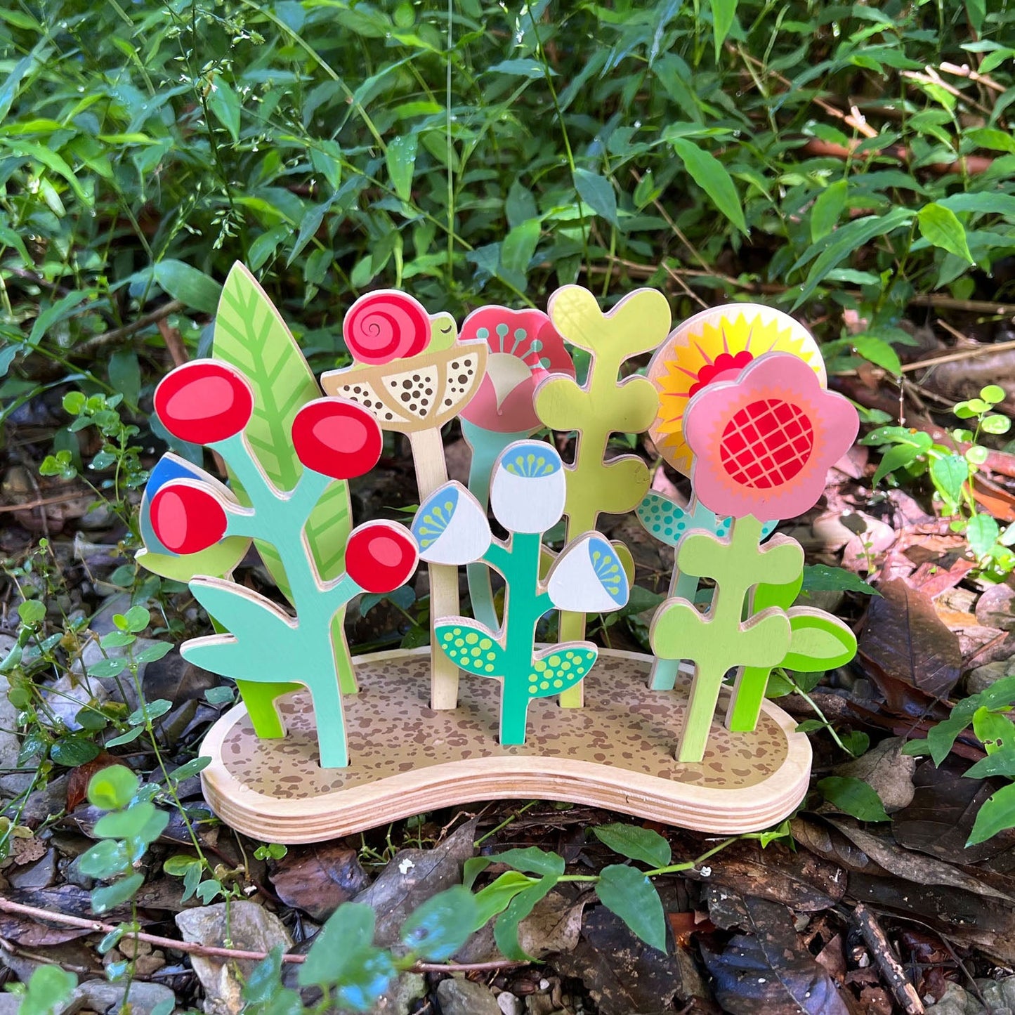 Wooden Flower Bed Pretend Play - Ages 3+