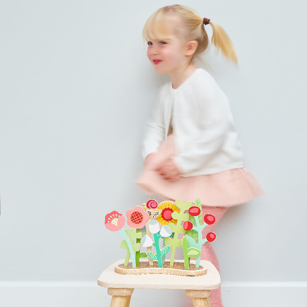 Wooden Flower Bed Pretend Play - Ages 3+