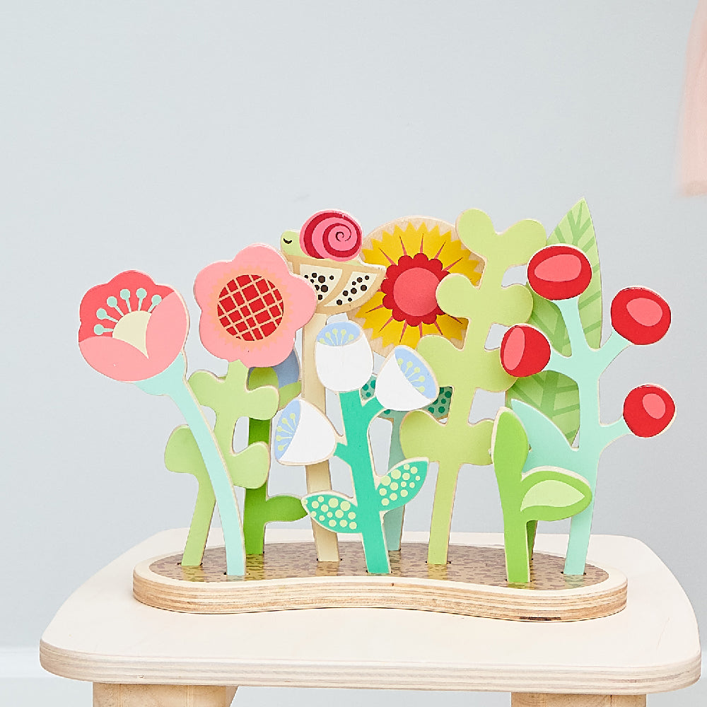 Wooden Flower Bed Pretend Play - Ages 3+