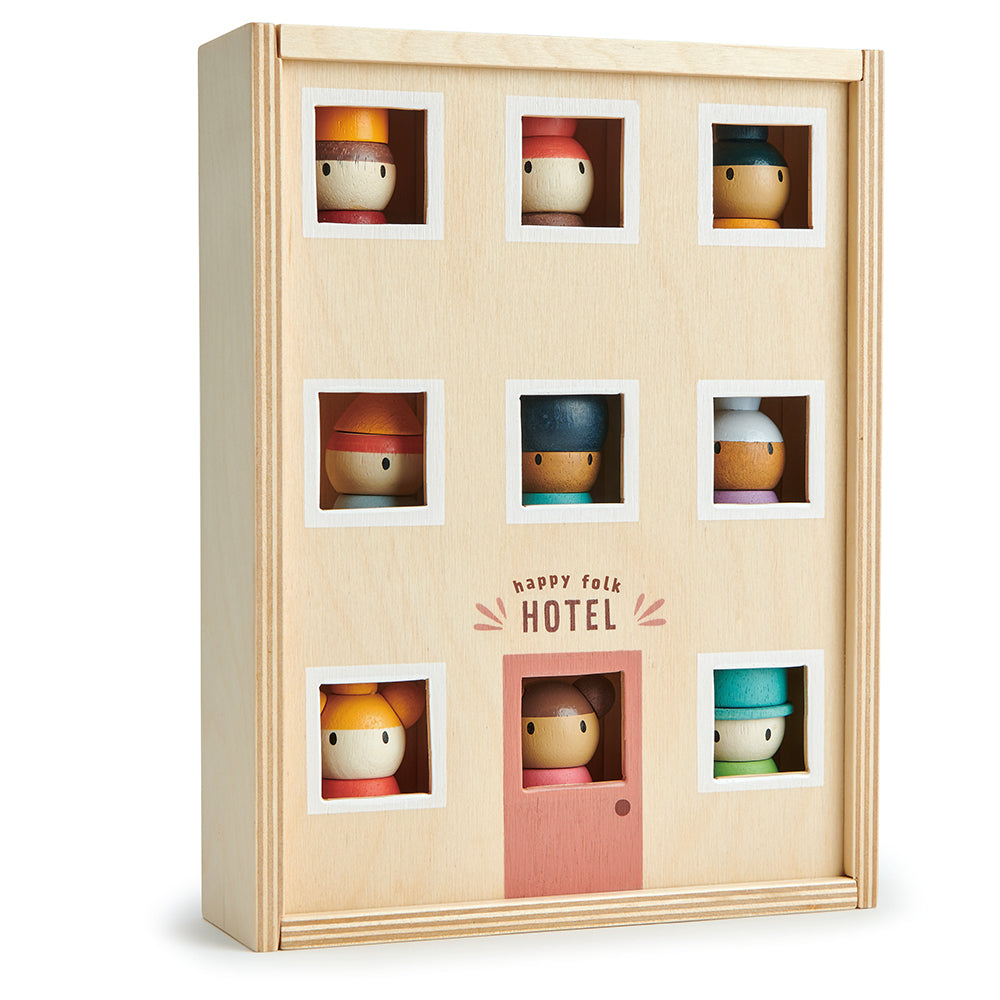 Wooden Happy Folk Hotel Playset | Tender Leaf Toys | Mucky Wolf

