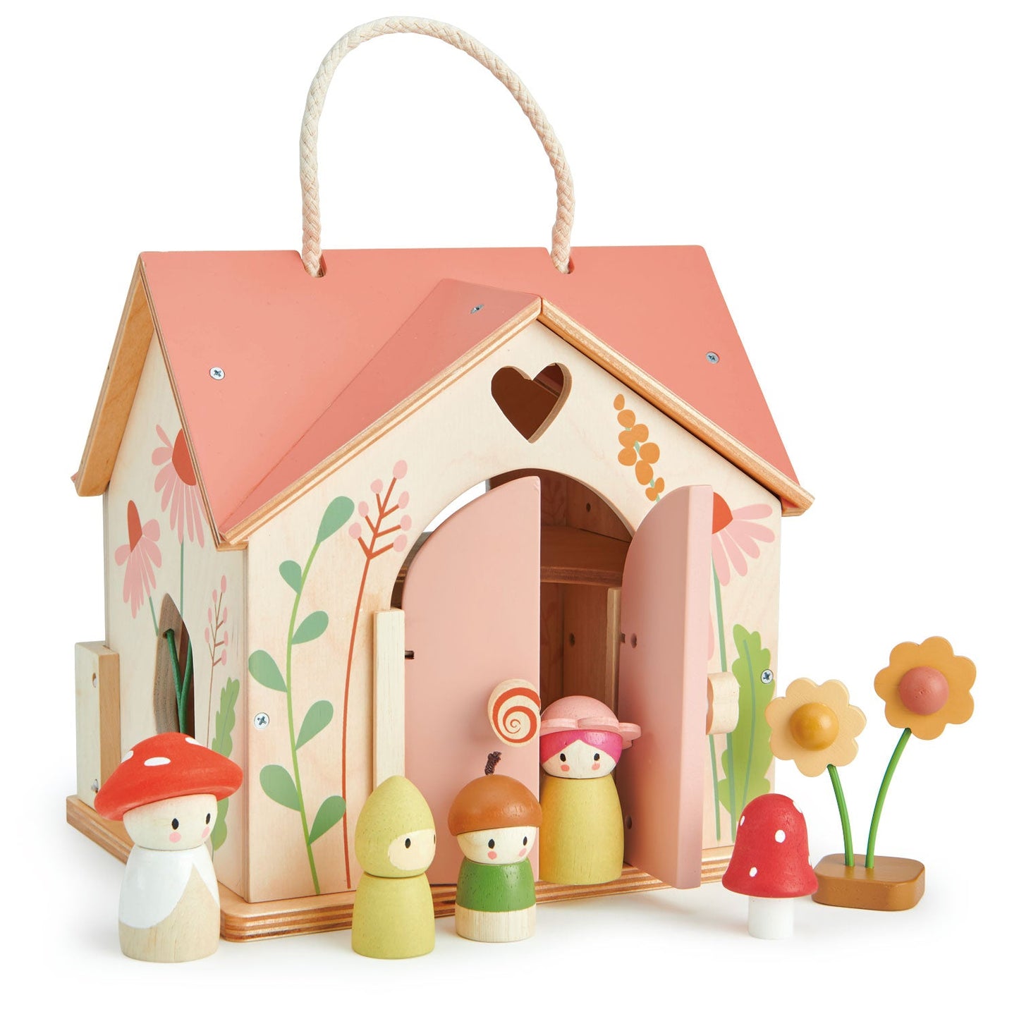 Rosewood Cottage - Wooden Dolls House by Tender Leaf Toys | Mucky Wolf