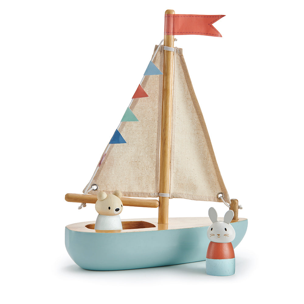 Wooden Sailway Boat - Tender Leaf Toys