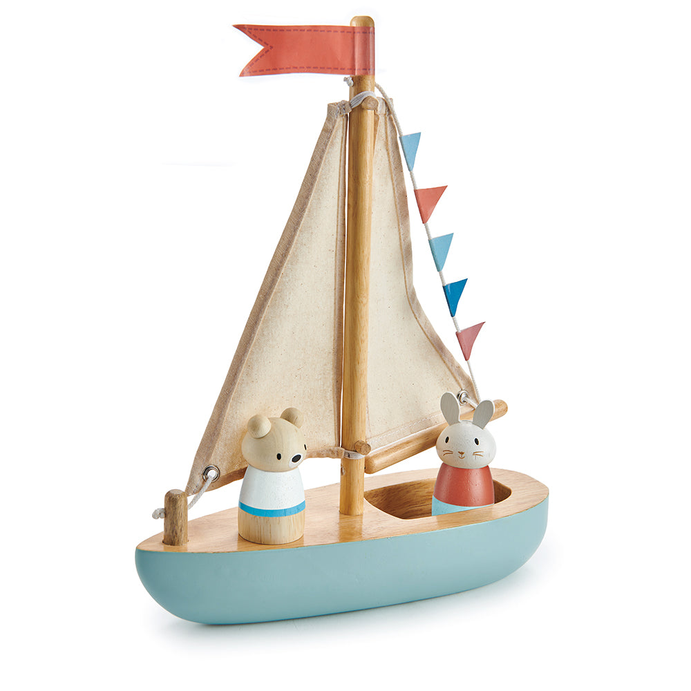 Wooden Sailway Boat - Tender Leaf Toys