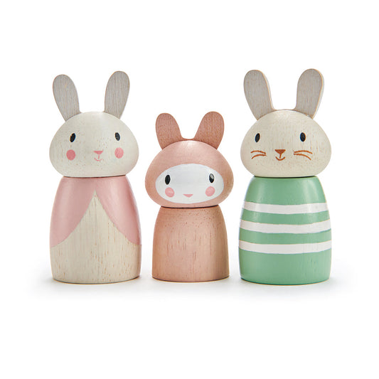 Wooden Bunny Family Set | Tender Leaf Merrywood Tales Small World Play