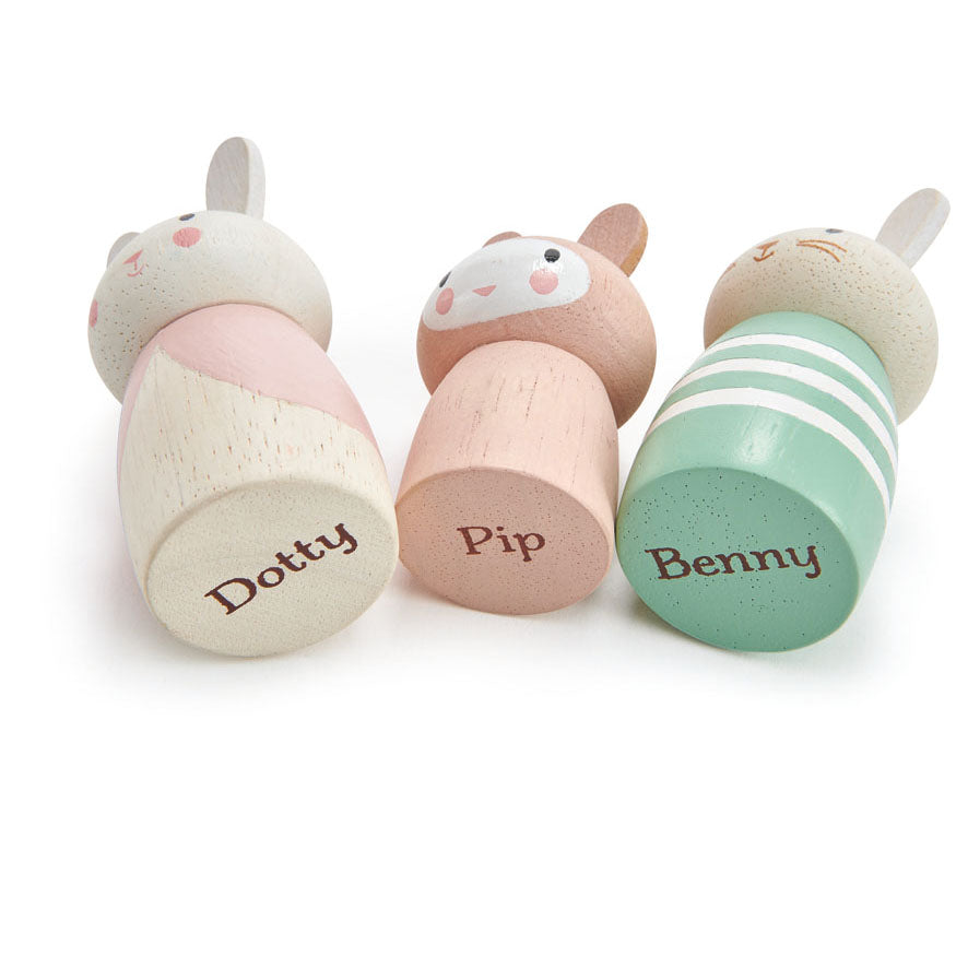 Wooden Bunny Family Set | Tender Leaf Merrywood Tales Small World Play