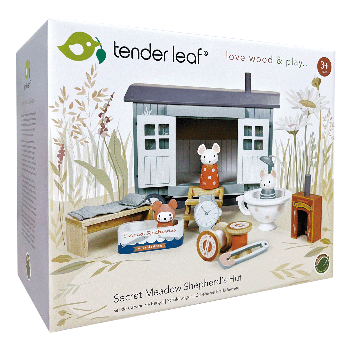 Secret Meadow Shepherds Hut - Award-Winning Wooden Playset by Tender Leaf Toys | Mucky Wolf
