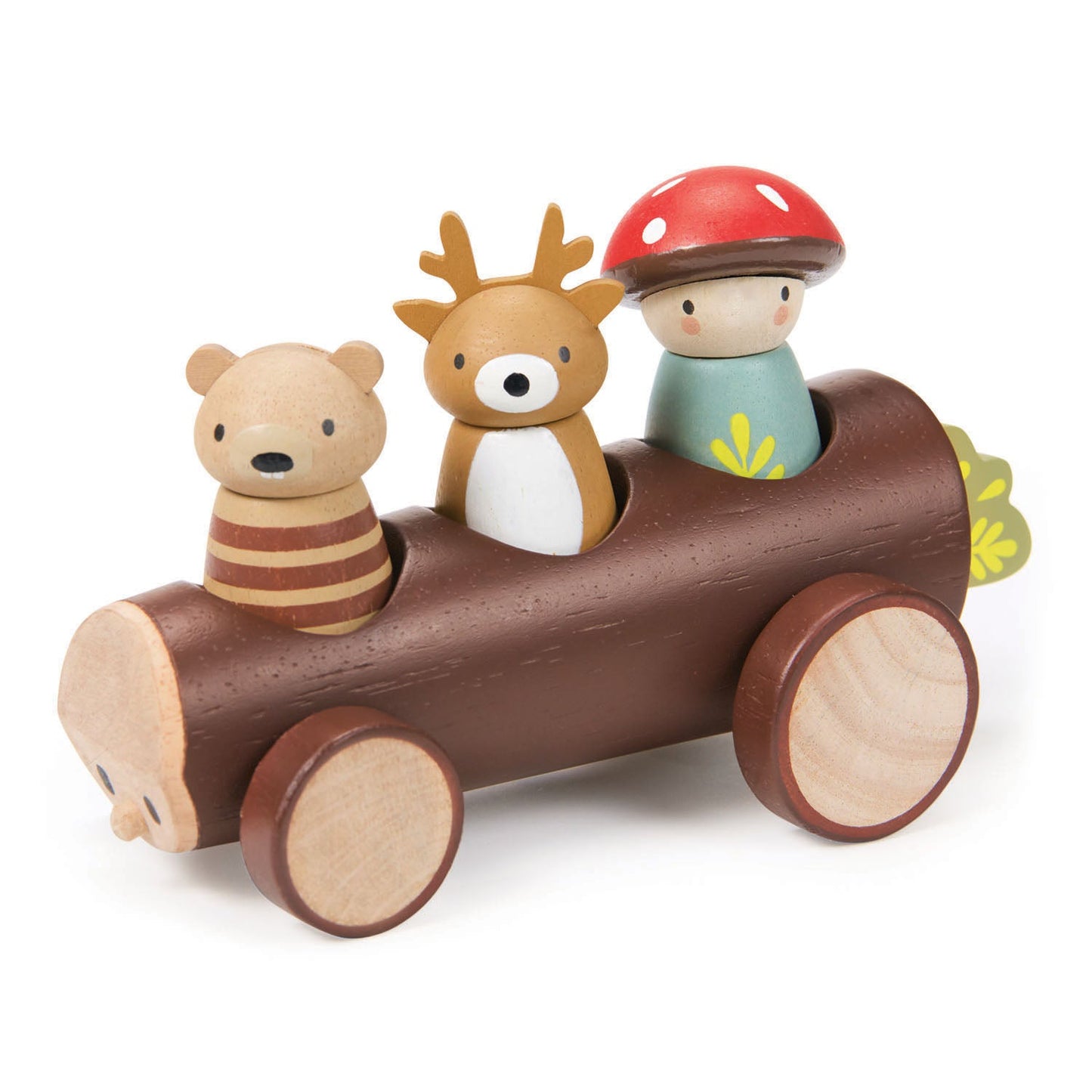Timber Taxi Wooden Small World Toy | Mucky Wolf