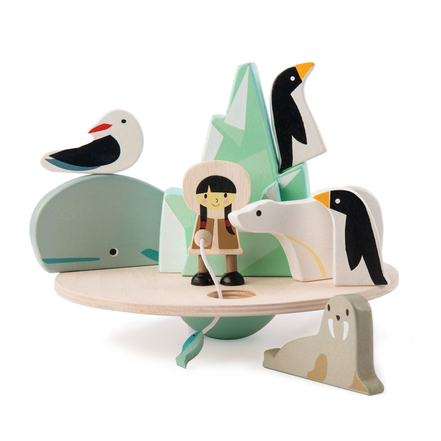  Wooden Polar Balancing Toy for Kids 3+ | Mucky Wolf