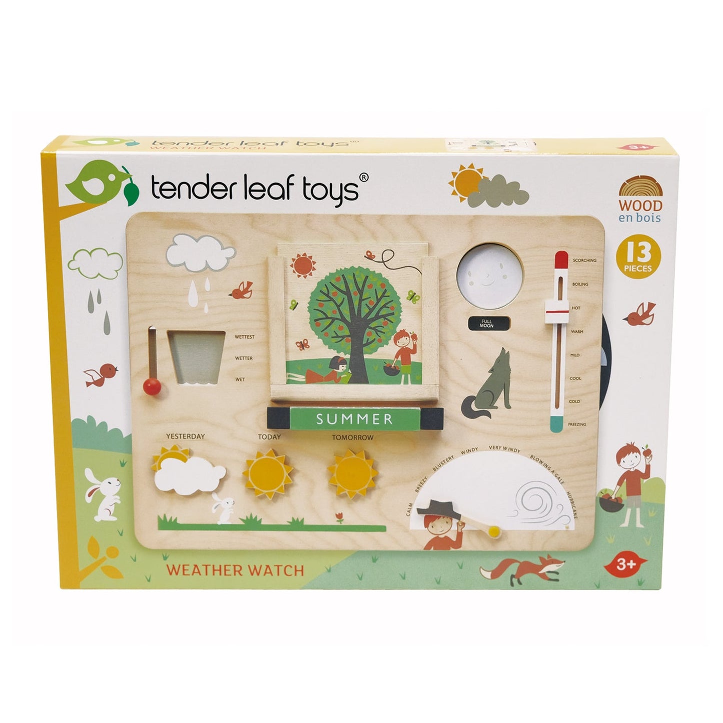 Weather Watch Busy Board - Wooden Weather Station by Tender Leaf Toys | Mucky Wolf