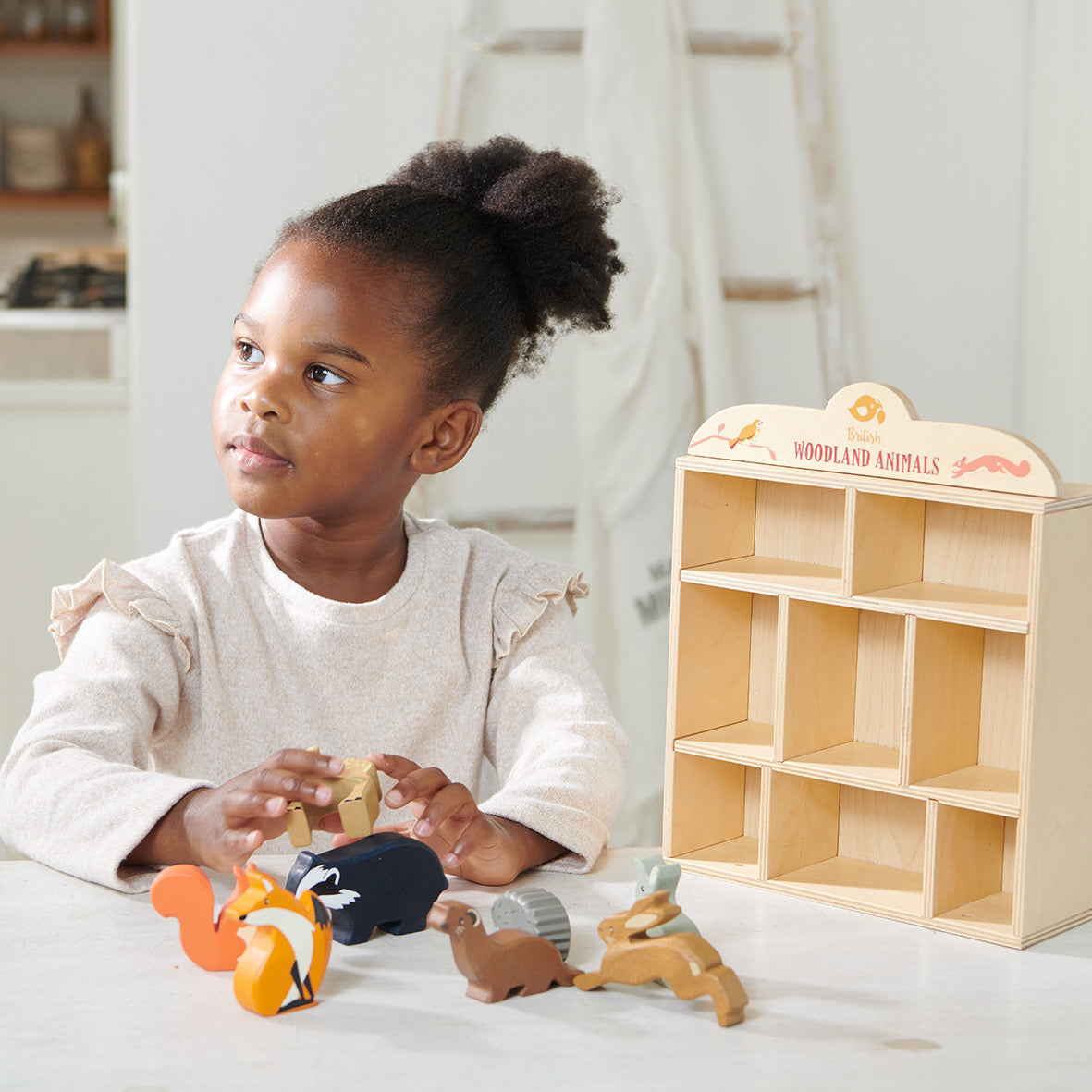 Wooden Woodland Animals Shelf Set of 8 | Mucky Wolf