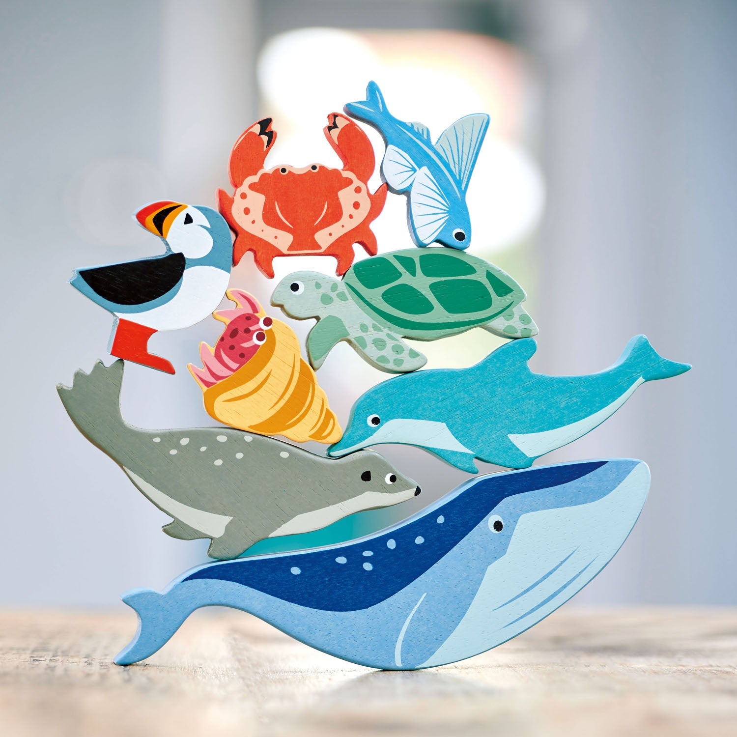 Tender Leaf Toys 10 Coastal Creatures Shelf Set