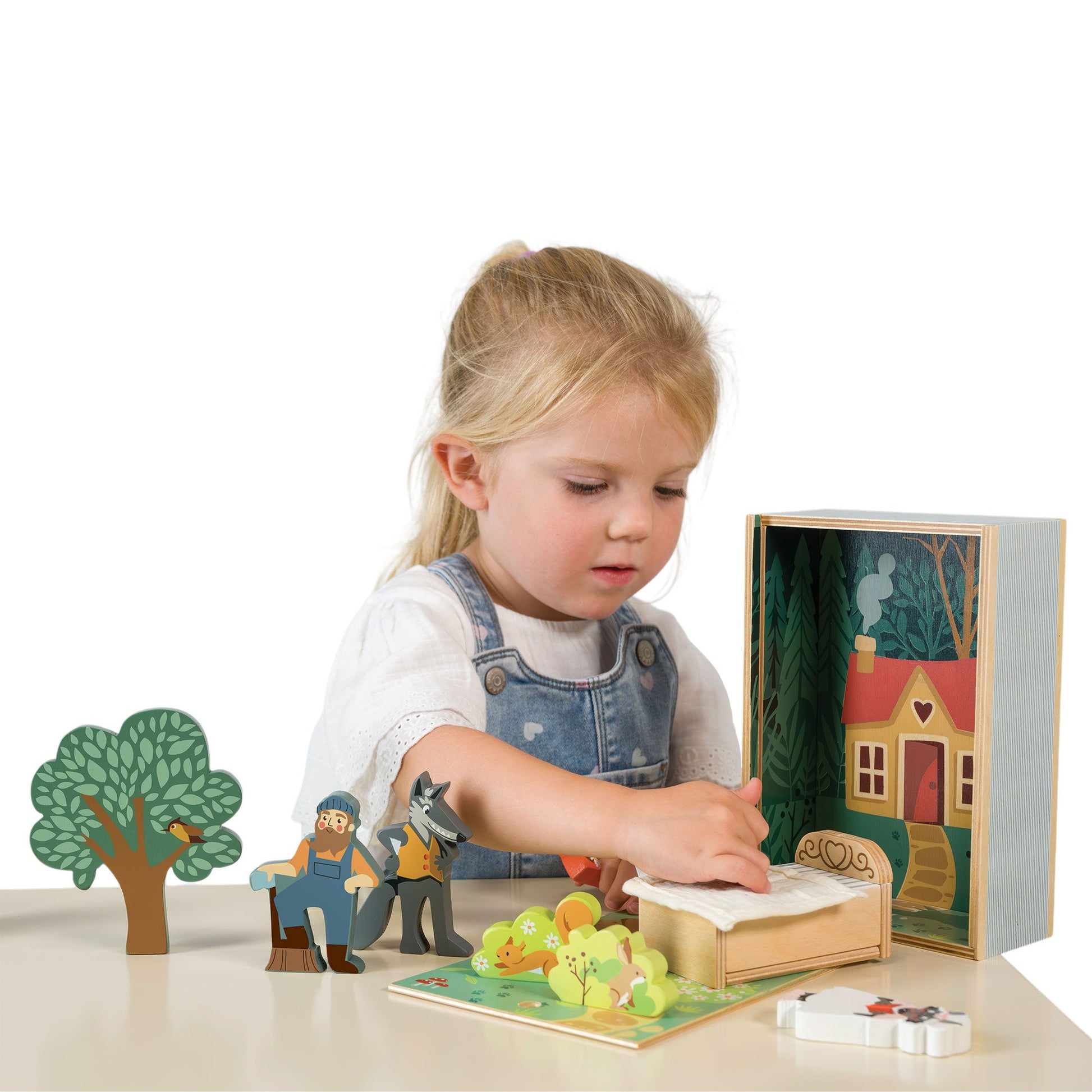 Wooden Little Red Riding Hood Storytelling Play Set | Mucky Wolf