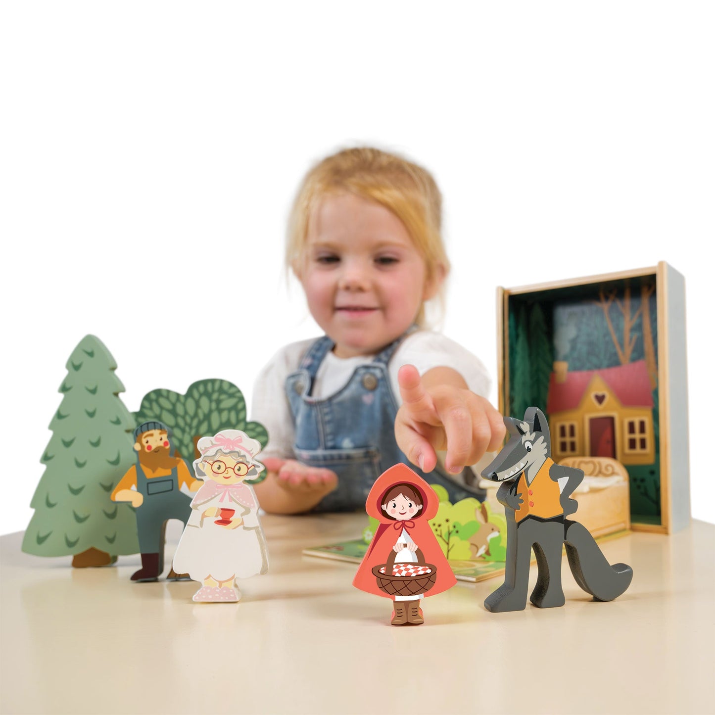 Wooden Little Red Riding Hood Storytelling Play Set | Mucky Wolf