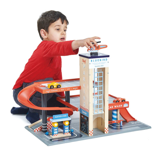 Tender Leaf Toys Blue Bird Service Station Toy