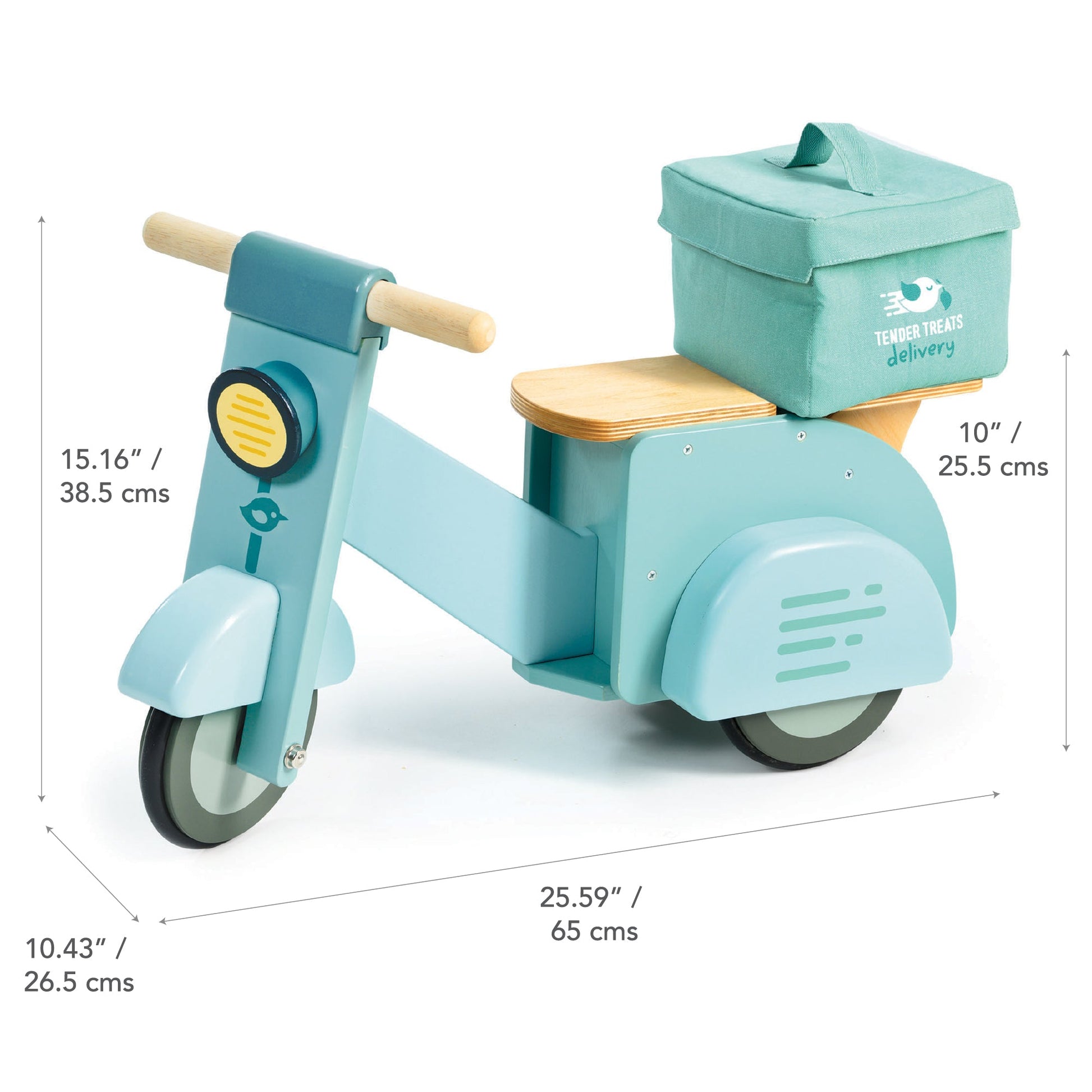 Tender Leaf Toys Blue Delivery Scooter