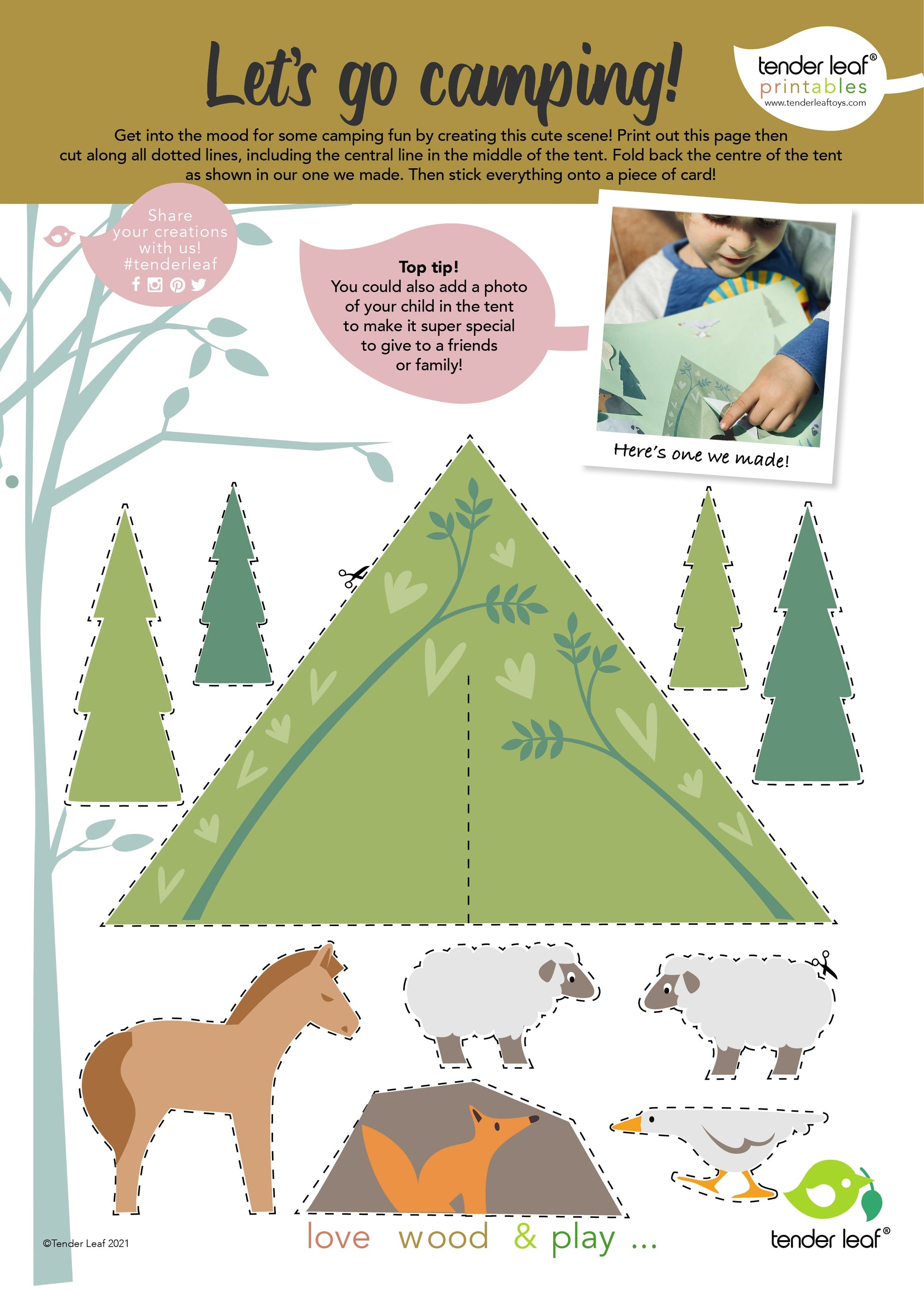 Tender Leaf Toys Treetops Train Set