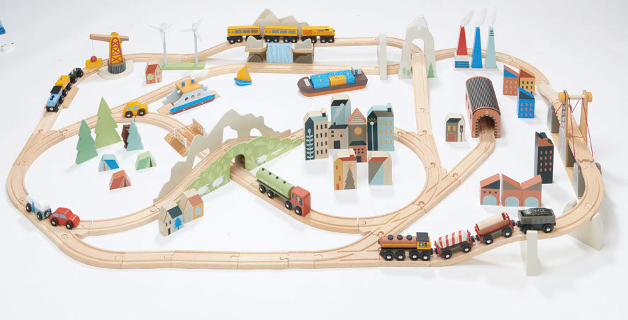 Mountain View Train Set | Tender Leaf Toys | Mucky Wolf