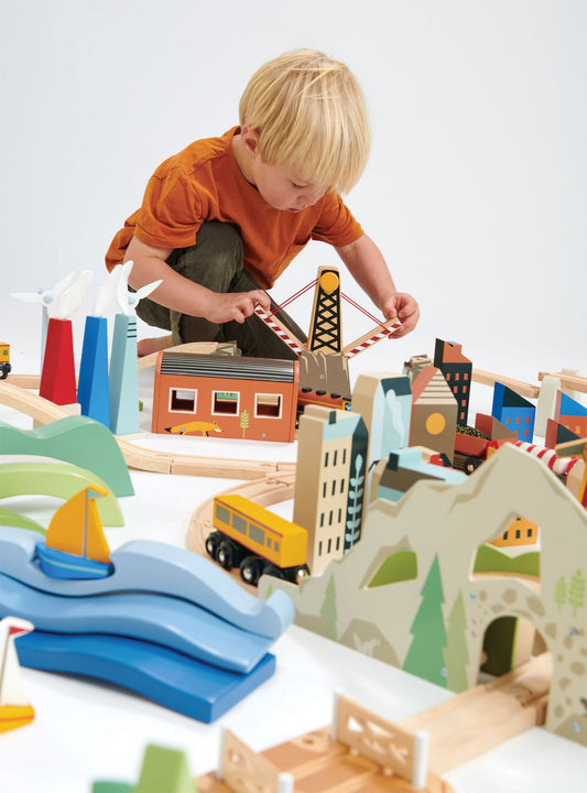 Mountain View Train Set | Tender Leaf Toys | Mucky Wolf