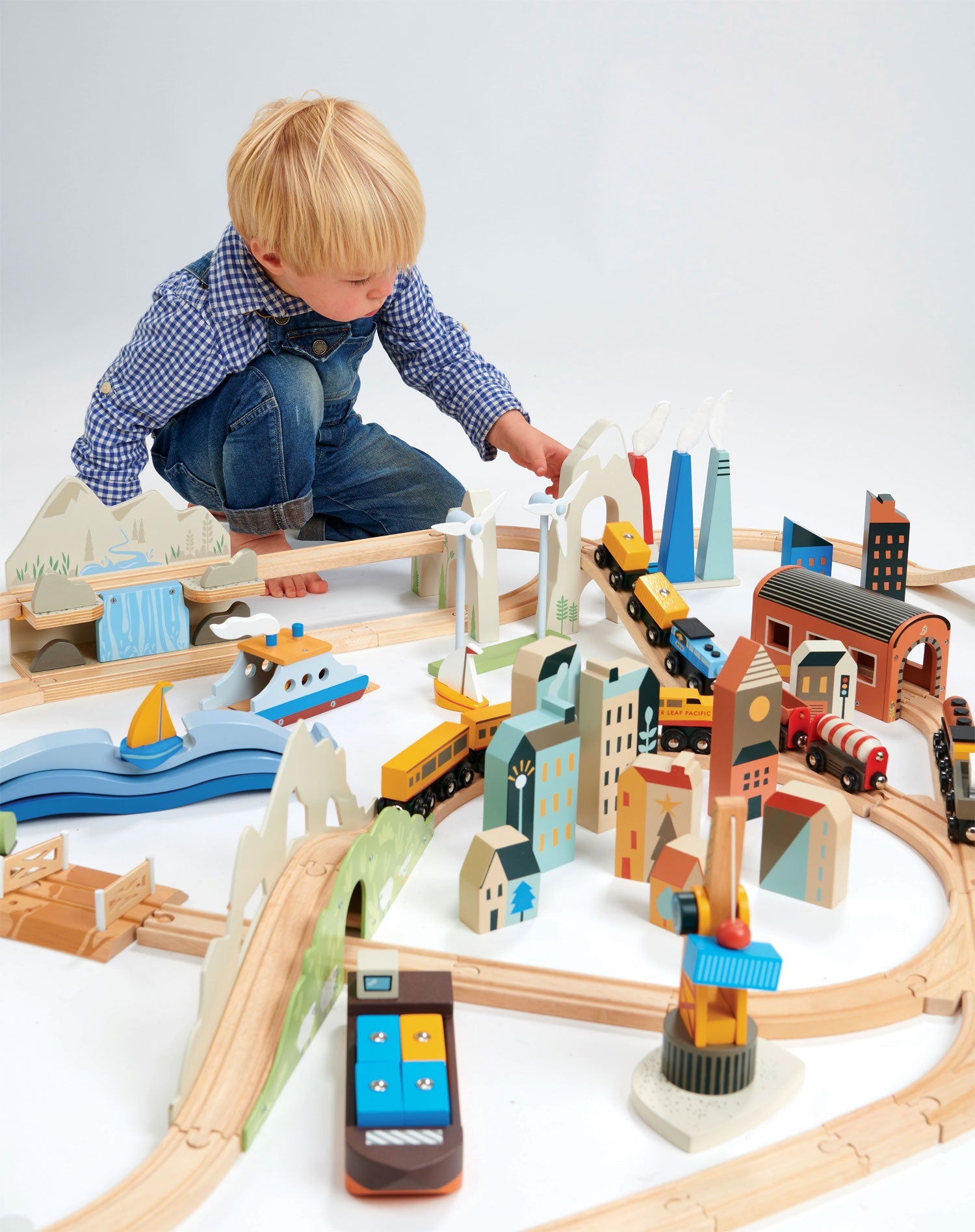 Mountain View Train Set | Tender Leaf Toys | Mucky Wolf