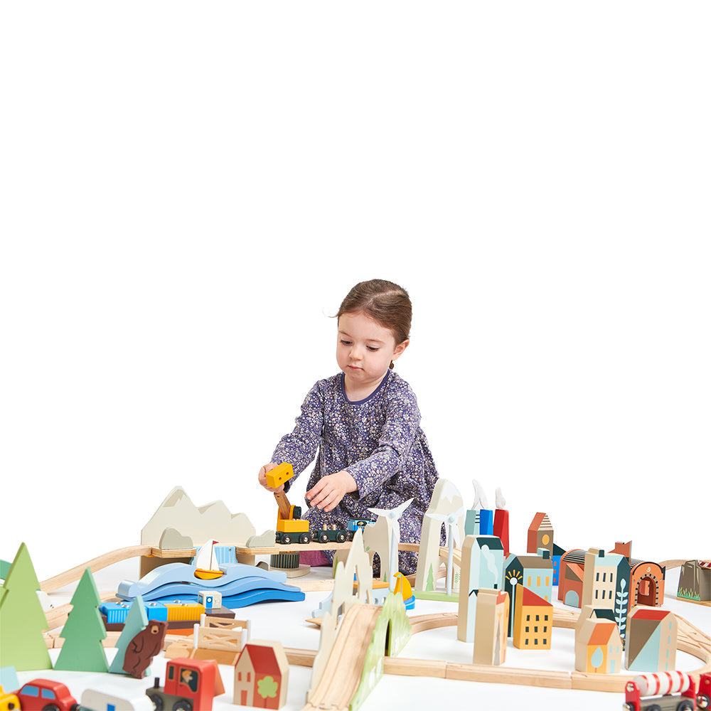 Mountain View Train Set | Tender Leaf Toys | Mucky Wolf