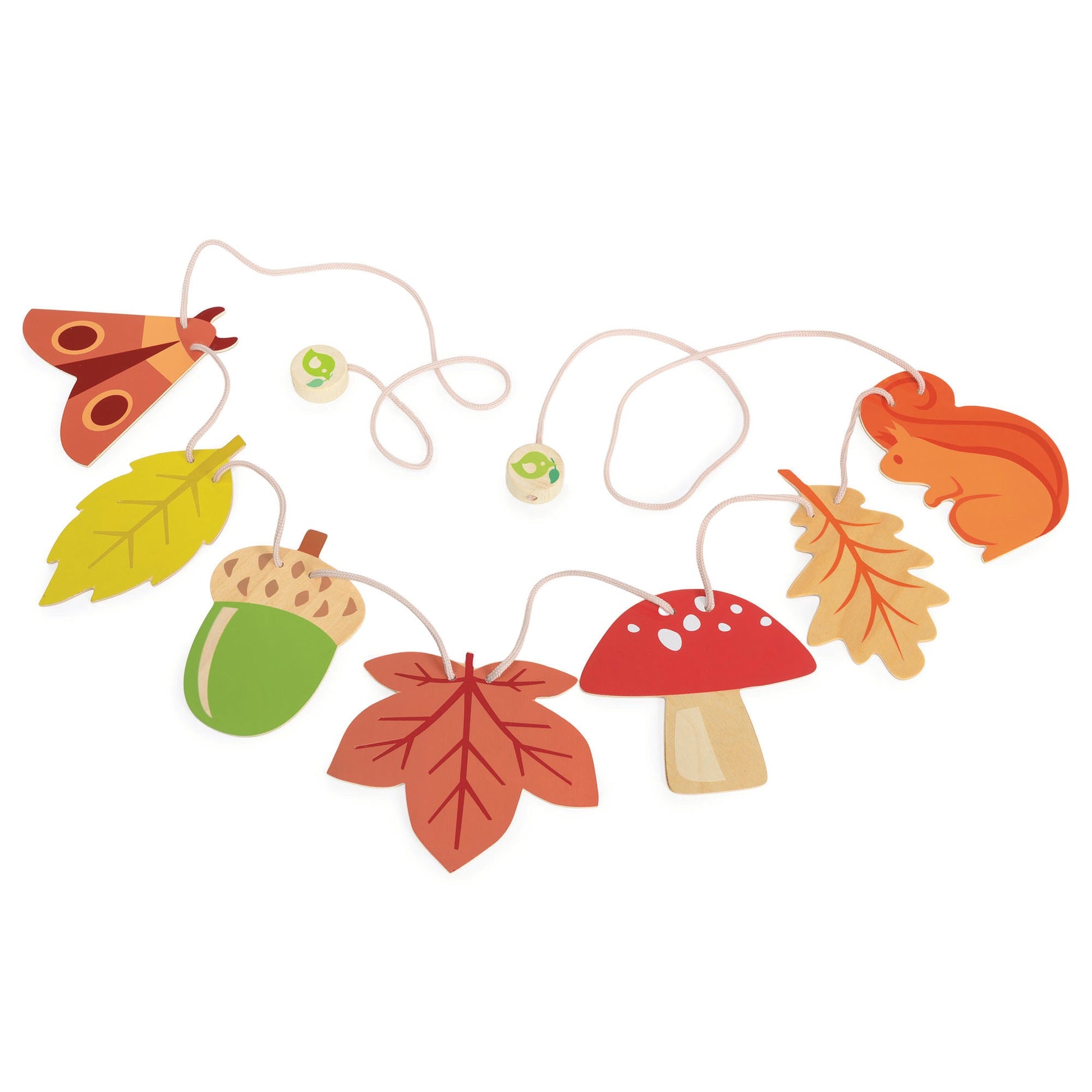  Wooden Autumn Woodland Bunting for Kids' Rooms | Mucky Wolf