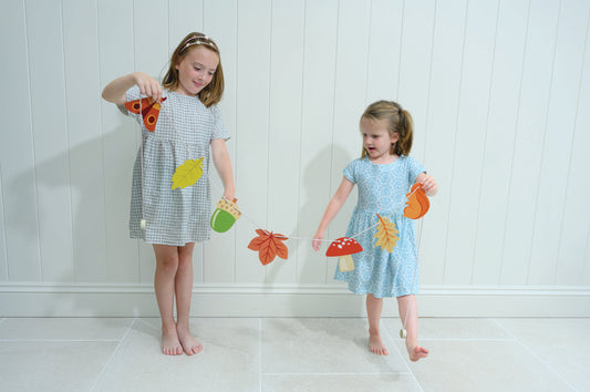  Wooden Autumn Woodland Bunting for Kids' Rooms | Mucky Wolf