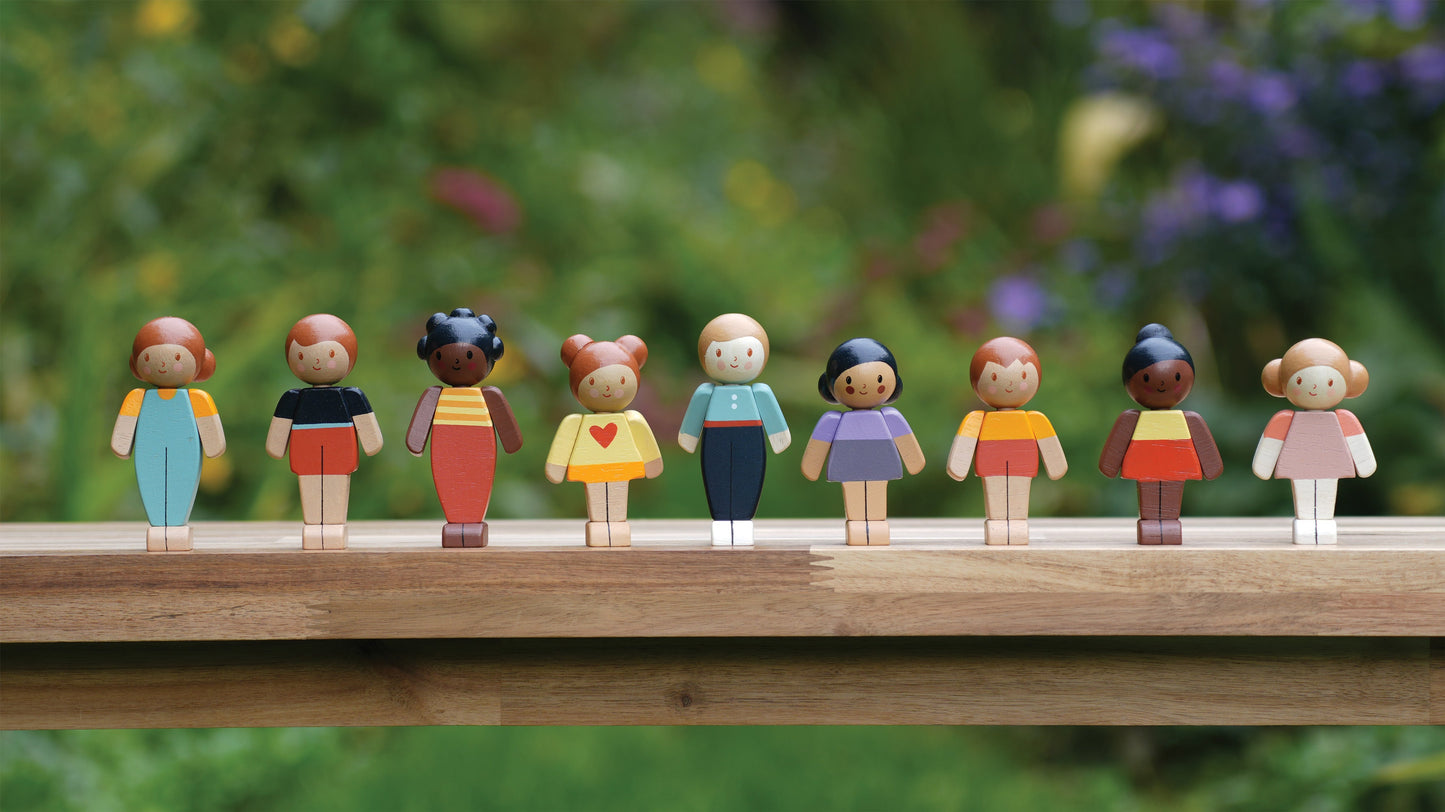 Mix & Match Wooden Dolls House Figure - Girl