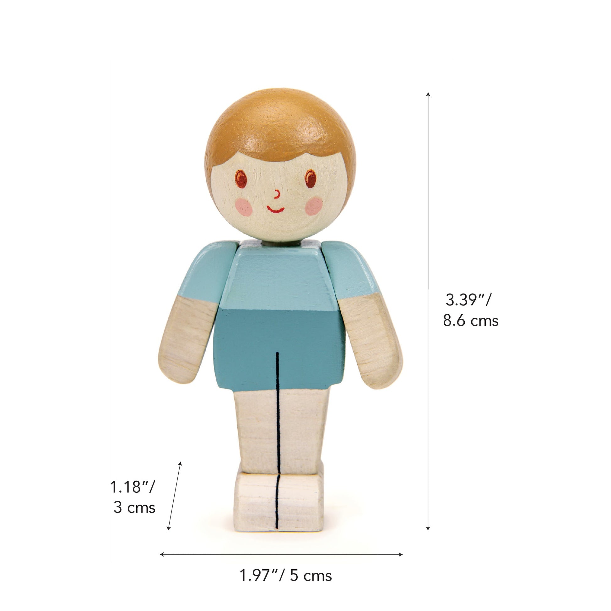 Mix & Match Wooden Dolls House Doll - Boy