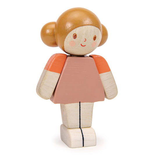 Mix & Match Wooden Dolls House Figure - Girl