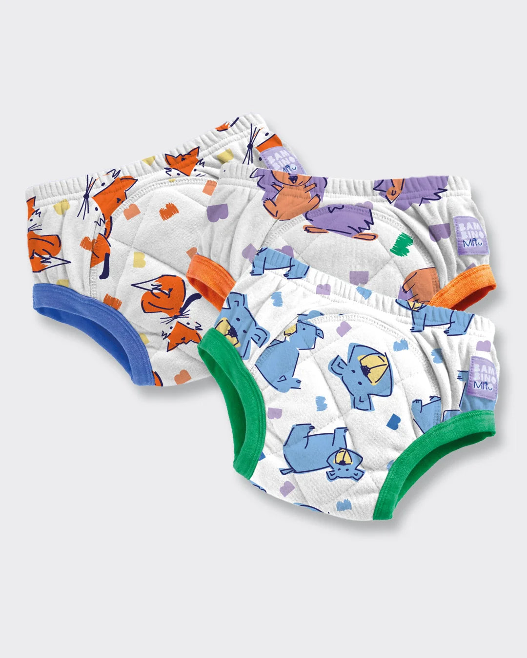 3 Pack Reusable Potty Training Pants with Cross-Stitch