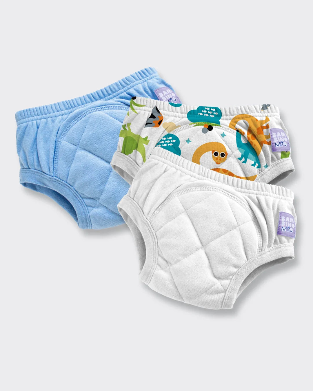 3 Pack Reusable Potty Training Pants with Cross-Stitch