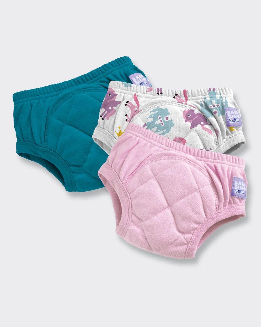 3 Pack Reusable Potty Training Pants with Cross-Stitch