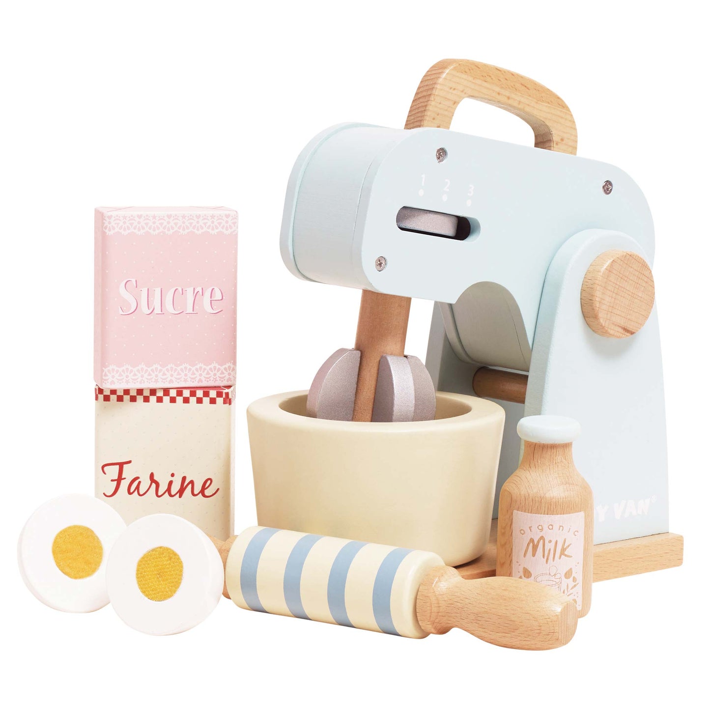 Bakers Mixer Set and Accessories - Wooden Play Kitchen Toy | Le Toy Van
